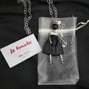 Jewels By Lux Le Amiche Girlfriend Pendant Olivia 31" Chain Rhodium Plated